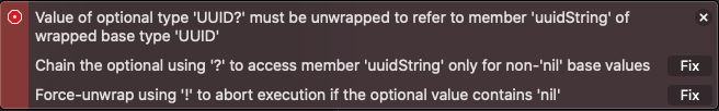 Compiler Error with Fixit